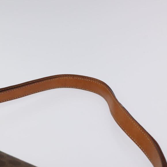 CELINE Macadam Canvas Shoulder Bag Pvc Leather Brown Gold - Picture 8 of 13